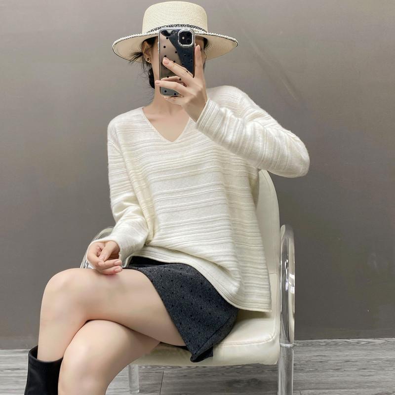 Qinghe 100% Pure Cashmere Women's Sweater - Ultra Soft Luxury Winter Pullover