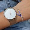 Pulseira Estilosa e Simples de Osso de Desejo Pulseira em Forma de V de Temperamento Joia