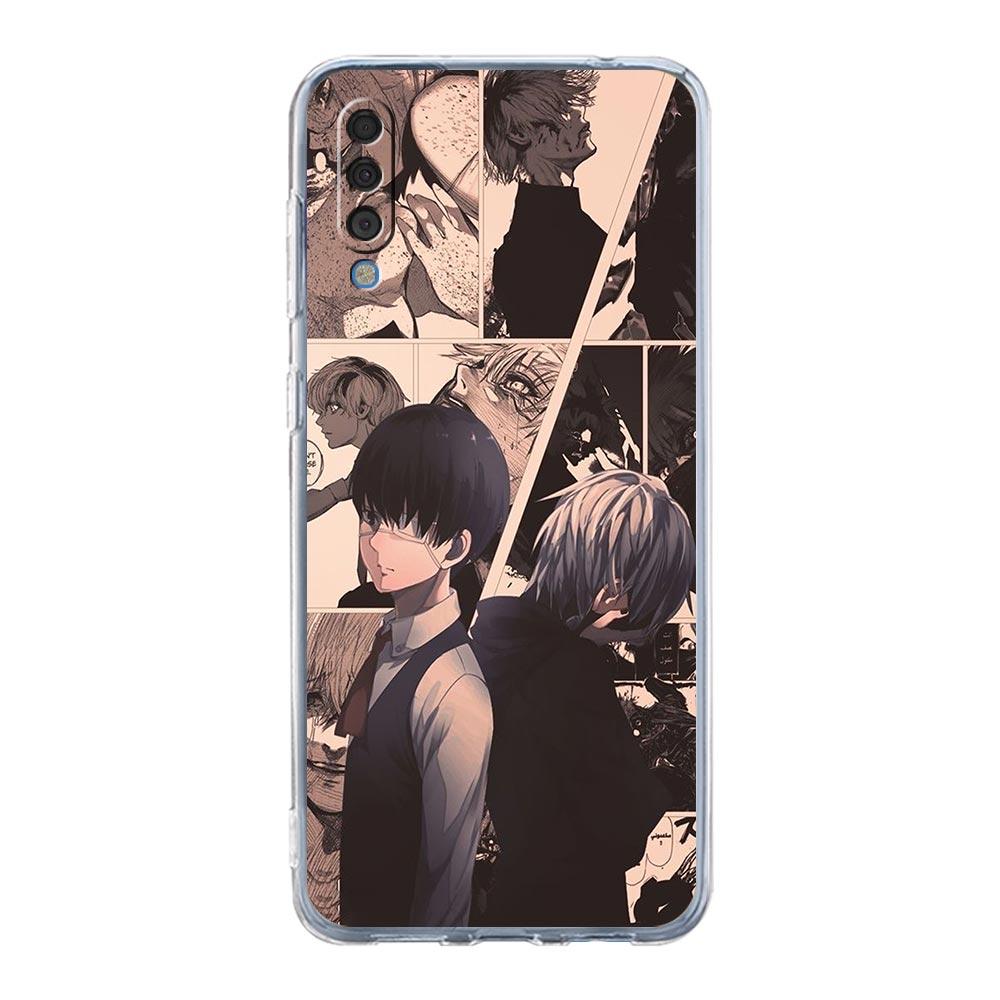 Anime Tokyo Ghoul Pouzdro na telefon Pro Samsung Galaxy A12 A50 A70 A20 A30 A40 A20E A10 A10S A20S A02S A22 A32 A52S A72 5G Průhledný kryt