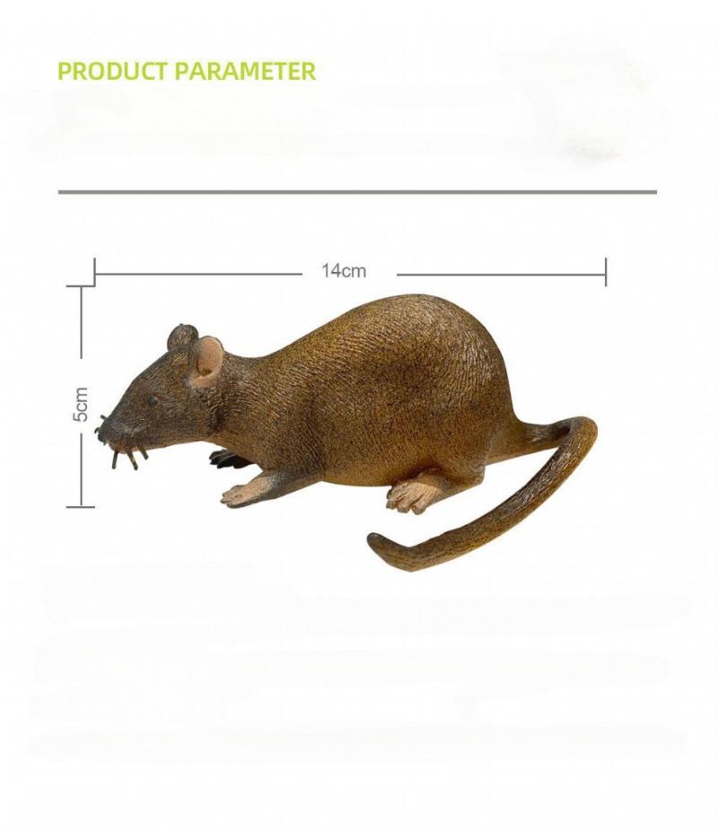 Realistisches Katzen-Maus-Spielzeug Weicher Gummi-Teaser mit Bissfestem Design für Kätzchen Zahndurchbruch Training Spielen Interaktives Haustierspielzeug