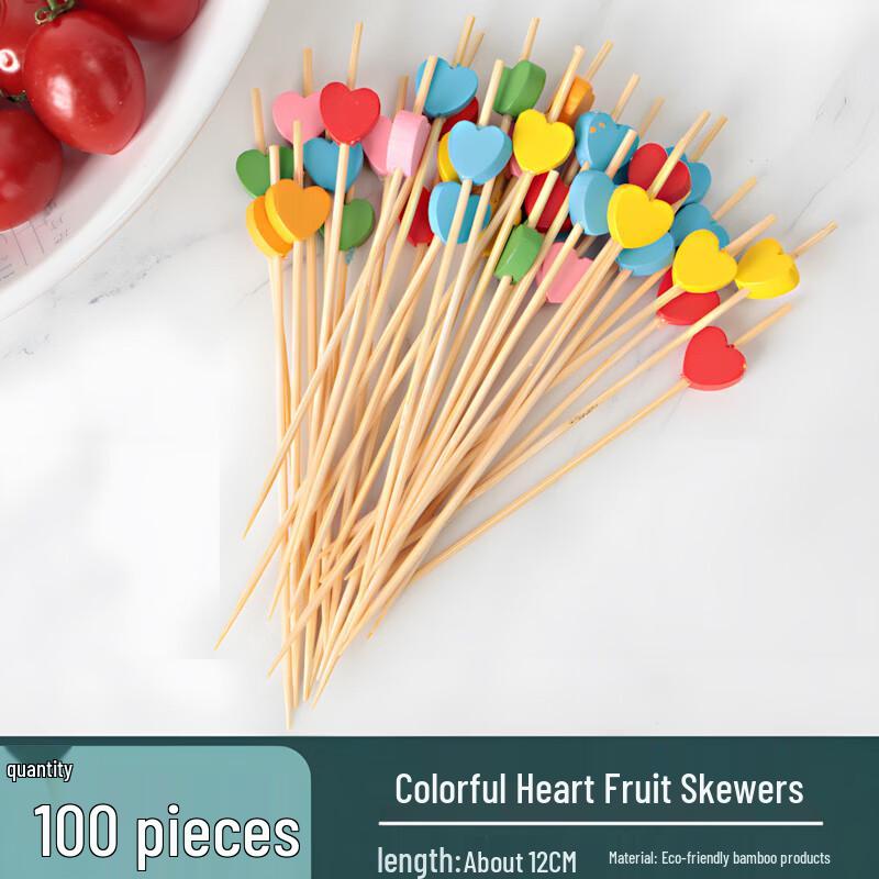 ZISIZ Disposable Bamboo Fruit Skewers