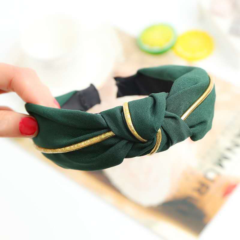 4 Pieces Fabric Knotted Haids Wash Face Headband Headdress Wide Side Hair Ornamentsr Ban