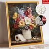 DIY Pearl and Diamond Painting Kit for Adults and Beginners. Sparkling Flower Bouquet Craft Art. Home Wall Decor and Handmade Gifts