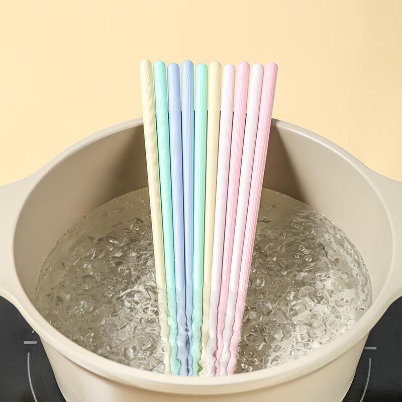 Zhang Xiao Quan Colorful Alloy Chopsticks, 10 Pairs