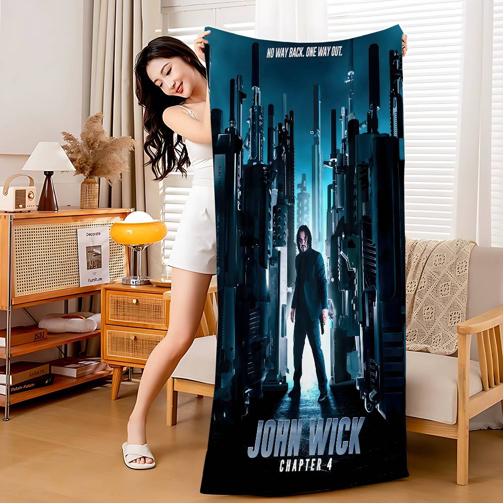 

Classic Movie John Wick Quote Anime Beach Swimming Towel Soft Absorbent Washcloth Children s Gifts For Kids Travel Camping Gym W30*H60(CM)