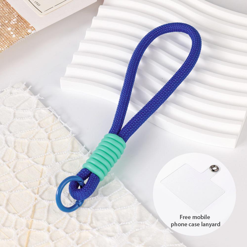 Multicolor Knot Mobile Phone Lanyard Creative Short Braided Lanyard Mobile Phone Case Key Ring Can Be Detachable To Preve