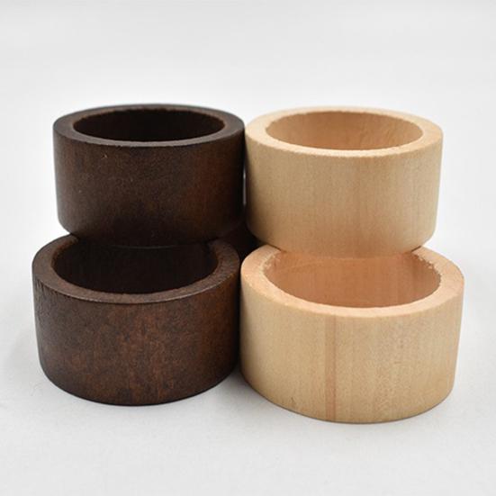 Yousheng Wood Napkin Rings Rustic Napkin Holders Reusable Napkin Rings for Dinner Party Wedding Christmas Home Farmhouse Decor