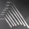 Stainless Steel Straight & Elbow Tweezers for Aquatic Plants, Insects, and Meat Handling
