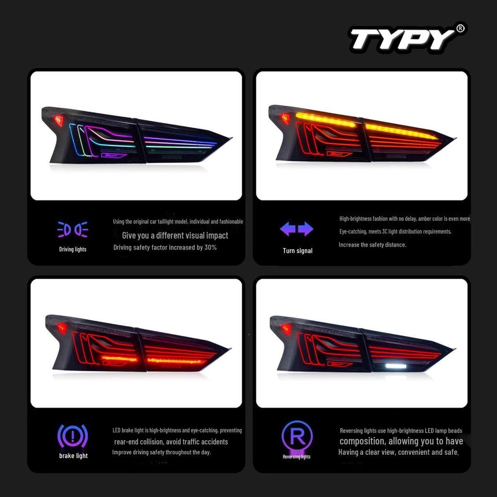 CSL RGB Daytime Running Lights & Sequential Turn Signals for 2019-2025 Nissan Altima Tail Lights