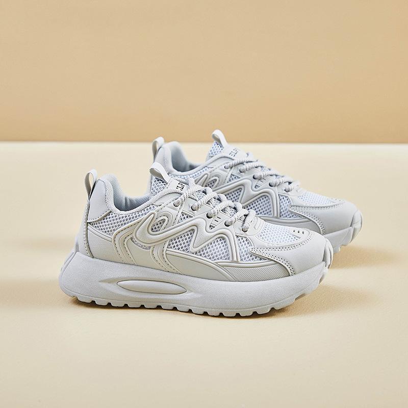 Dad Shoes Women's Mesh Breathable Summer 2025 New Platform Women's Shoes Versatile Thin Net Shoes Popular Sports Shoes