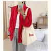 Sweet Japanese Style Large Capacity Drawstring Canvas Tote Bag