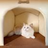 Pet Nest Closed Cat House Winter Warm Winter Cat Small Dog Kennel Four Seasons Universal Removable Nest Washing Pad