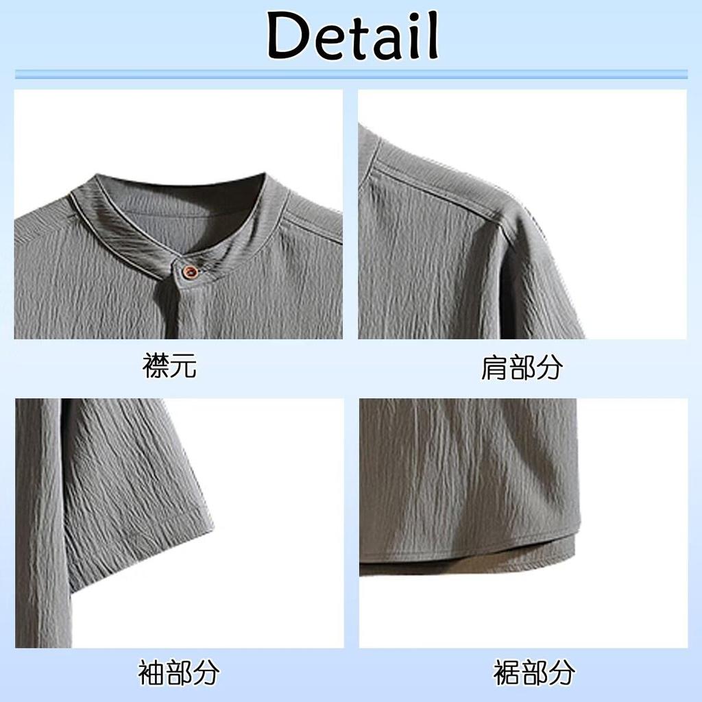 Bligo Sommer-Trikot Kurz und Steh Relaxed Weich zum Perfekt für Pendeln oder Herren-Top, Ärmel, 100% Baumwolle, T-Shirt Shorts, Kragen, Atmungsaktiv,