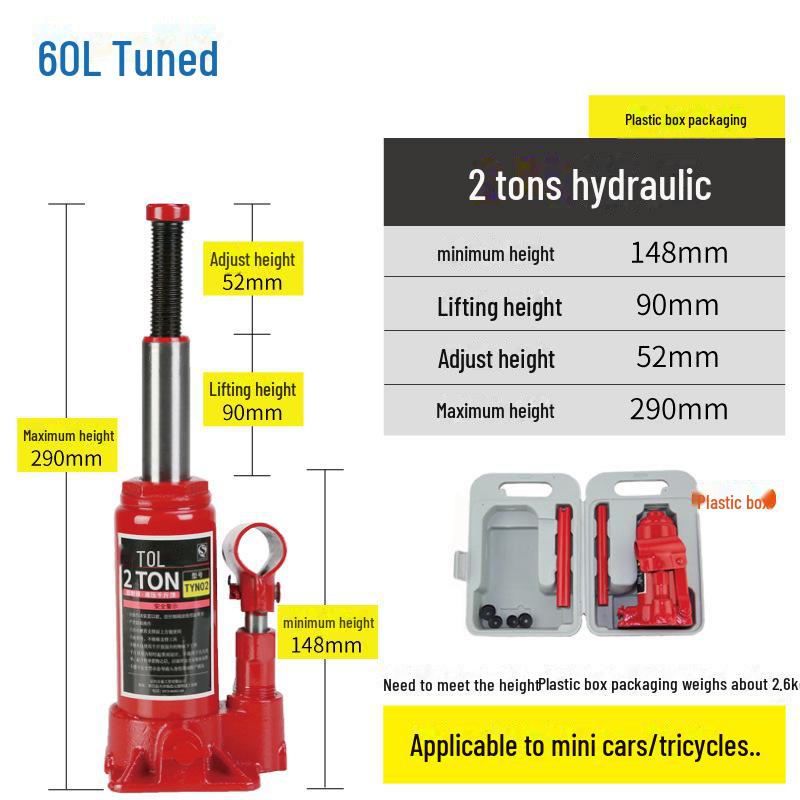 Hydraulic Car Jack for Off-Road Tire Changes (2T/3T)