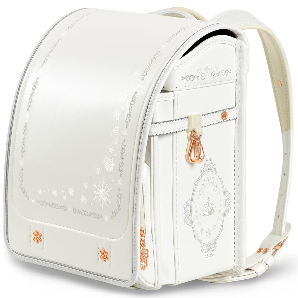 White School Bag for School Lightweight School High Quality Artificial Leather Pearl Snow Princess Frozen Seller 6 Year Transparent Book Bag Randoseru