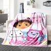 Customiz Name Personality Gabby's Dollhouse Blanket Soft &Warm Sofa Office Bed Travel Lunch Break Blanket, Gift Suitable All Seasons