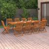 Day and Night - Day and Night Garden Dining Set 11 Pieces Solid Acacia Wood 280x90x75cm