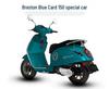 Bresson BL150T-D Retro Blue Motorcycle Non-slip Waterproof Foot Mat