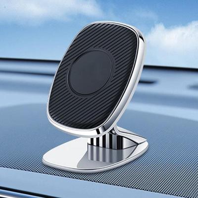 Metal Car Phone Holder Folding Magnetic Paste Type Rotation Suspension Screen Navigation Phone Bracket Mount Car Accessories