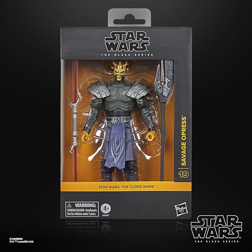 Hasbro Star Wars Black Series Savage Opress, Star Wars: The Clone Wars Deluxe Collection 15 Cm Action Figure G0657 Authentic