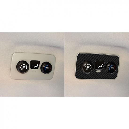 Carbon Fiber Interior Seat Heated Control Cover Trim For Toyota Sienna
