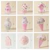 Multicolor Christmas Decorations Foam Ice Cream Christmas Tree Embellishment Festival Cartoon Candy House Hanging Pendants