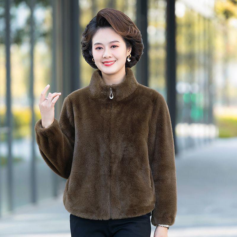 High-End Purple Stand Collar Cardigan: Stylish, Versatile, and Warm Women's Fashion for Autumn and Winter