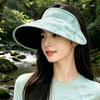 Vinyl Large Brim Sunshade Shade Sunscreen Hat Women's Fashion Can Roll UV Protection Outdoor Riding Summer Empty Top Hat
