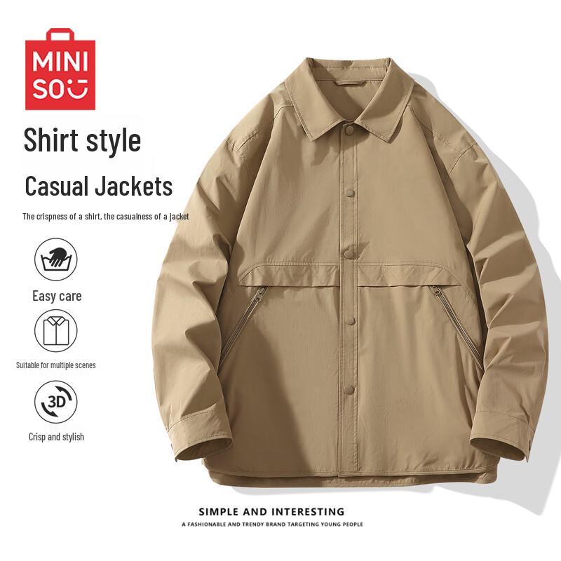 

MINISO Men s Autumn Casual Bomber Jacket 2XL