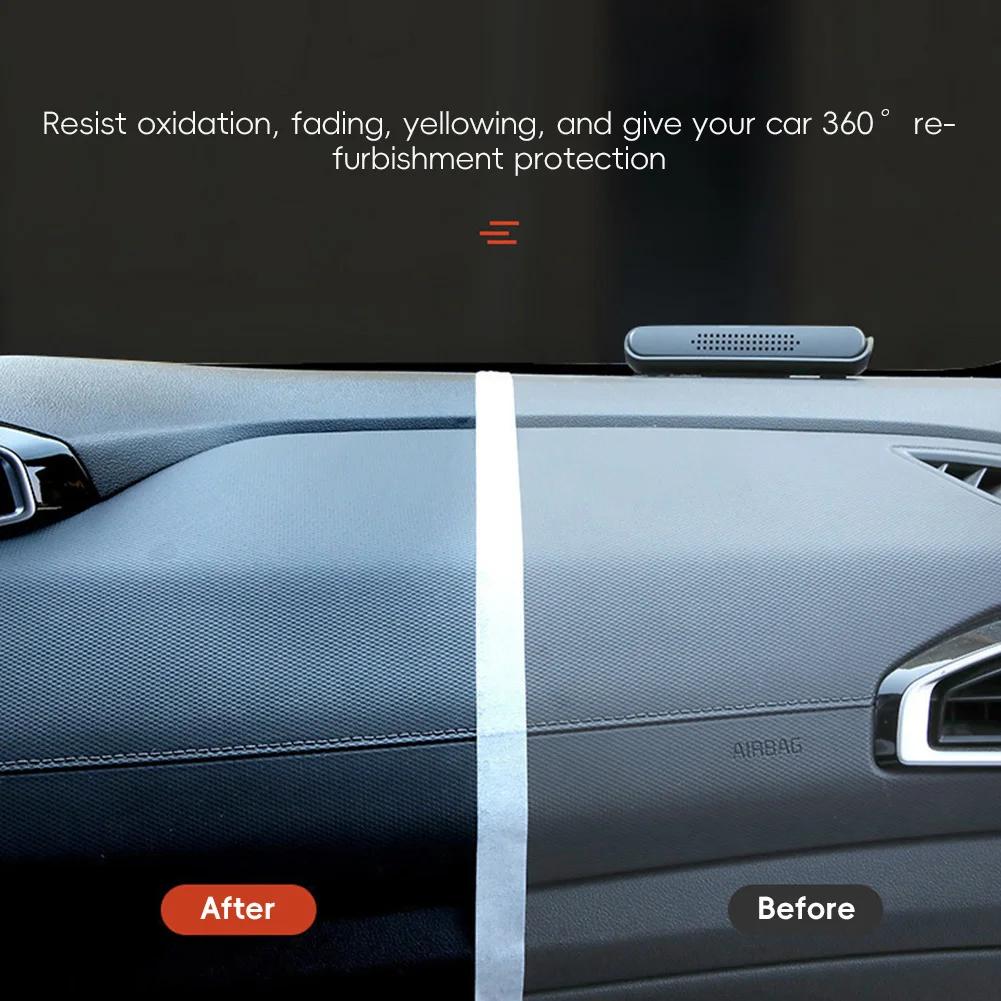 Car Plastic Restorer Cleaning Product Restore Auto Polish and Repair Coating For Instrument Door Panels Door Frames Pedals