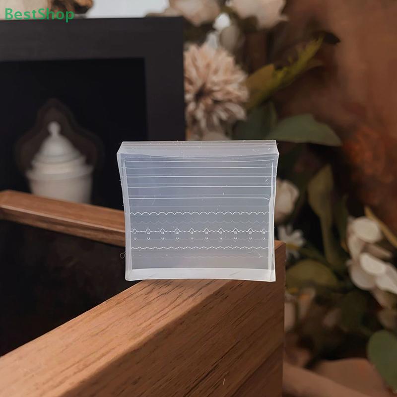 3D Silicone Nail Art Mold Bow Lace Lines Design DIY Nail Decor Transparent Manicure Template