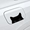 15*9CM cute Car Sticker Accessories Poor Cat Is Stealing with Big Eyes Watch Vinyl Car Styling Cover Waterproof Car Accessories