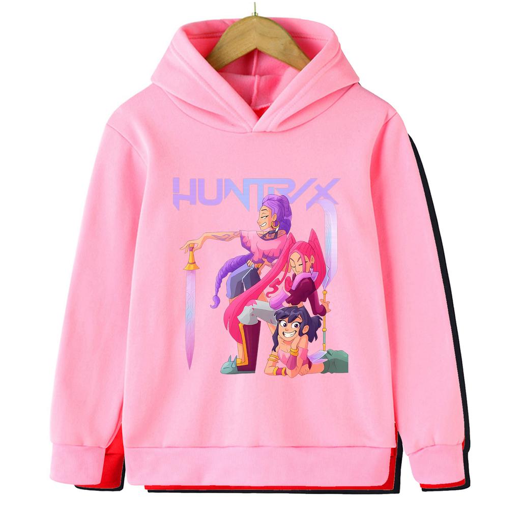 2025 Neu KPop Dämonenjäger Frühling Cartoon Lässig Bedruckt Mädchen Hoodie Mädchen KPop Kinder Jungen Hoodie Top Sweatshirt
