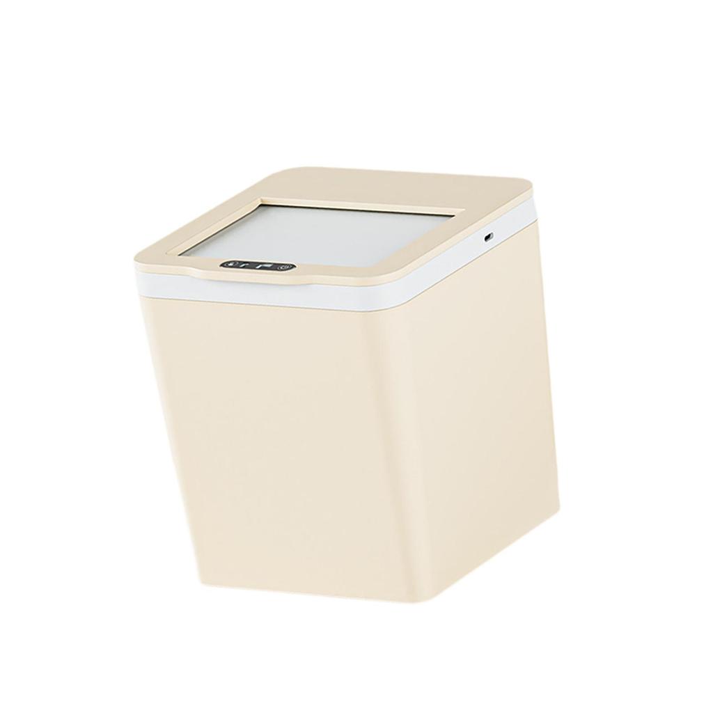 Automatic Sensor Trash Can Small Plastic Rubbish Bin Compact Design for Bathroom Kitchen Bedroom Office
