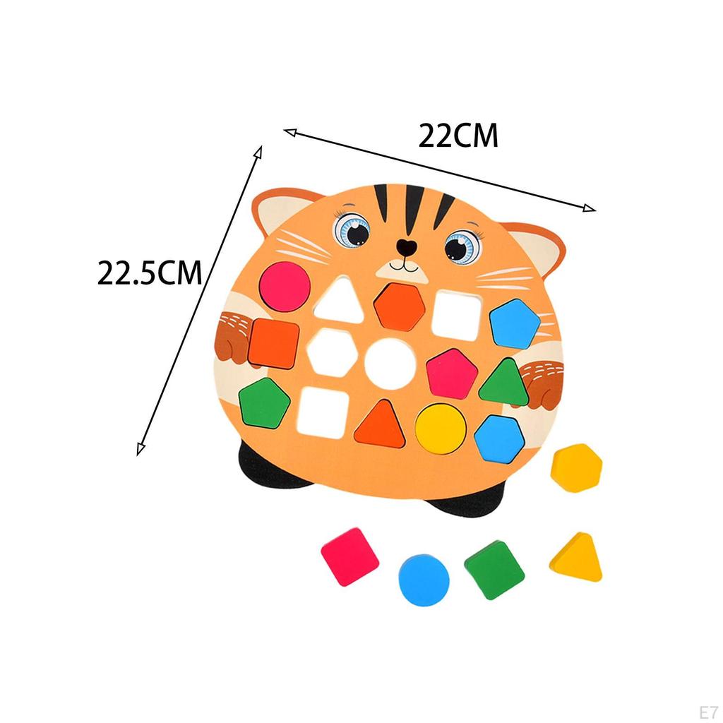 Shape Matching Game Geometric Blocks Early Educational Toys Activity Toy Kids Valentines