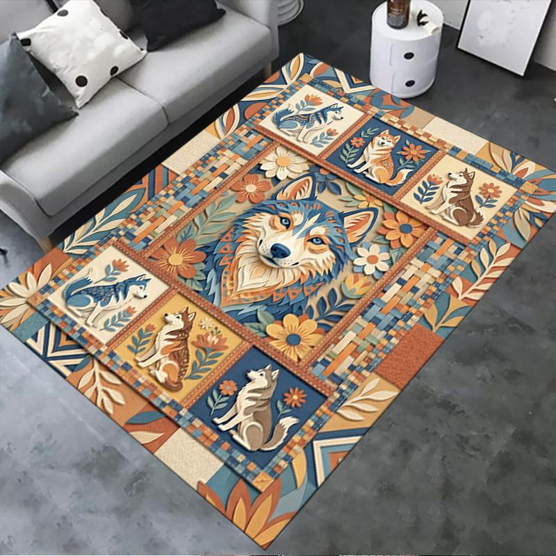 2025 New Husky Dog Carpet Rug for Living Room Bedroom Home Sofa Decoration,Kids play Non-slip Floor Mat61