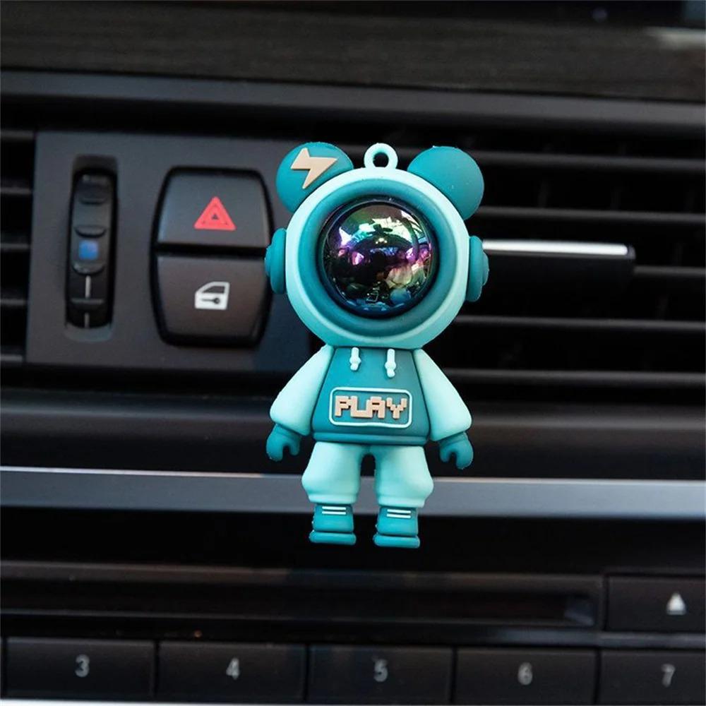 Clip per profumo per presa d'aria per auto Astronauta per cartoni animati Aria condizionata Clip per aromaterapia per presa d'aria Accessori interni per auto Decorazione