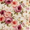 Royal Velvet Fabric Polyester For Sewing - Motif Flowers - Rdx2484