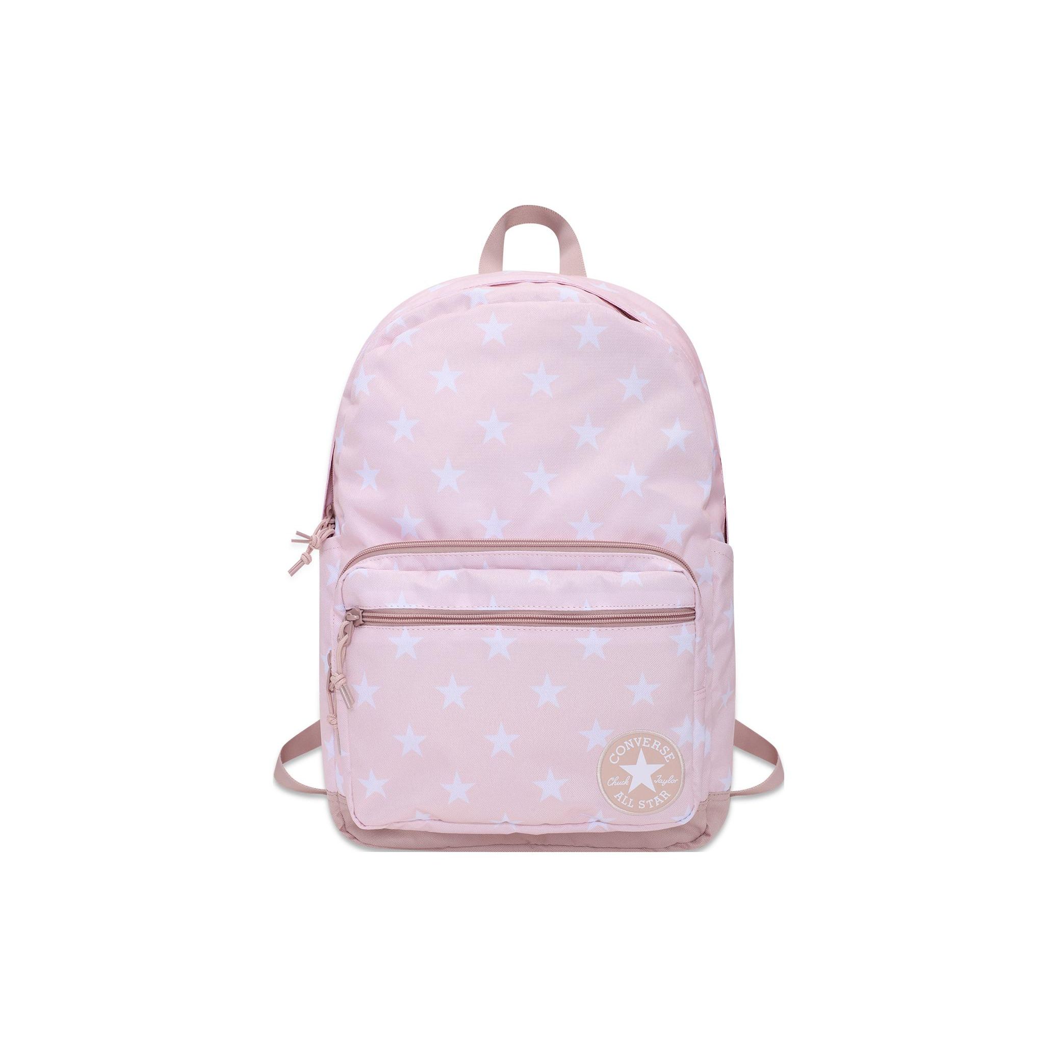 Converse All-Over Print College Style Large Capacity Polyester Backpack Unisex Backpack Pink 10019901653 Pink