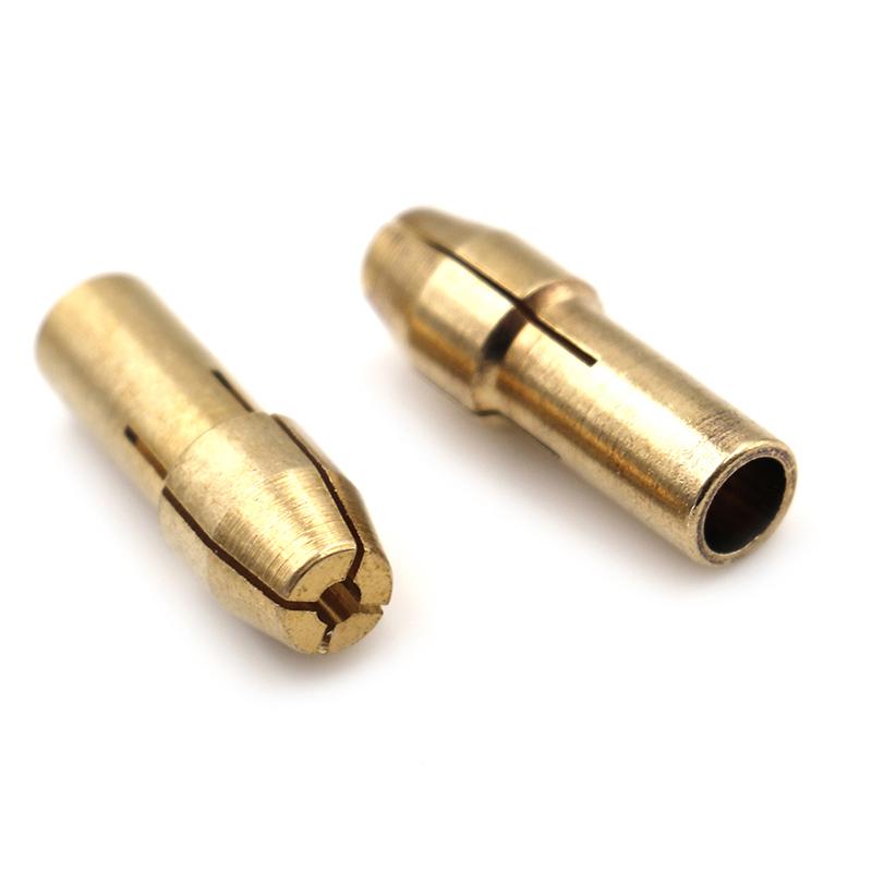 10Pcs Brass Drill Chuck Collet Bits 0.5-3.2Mm 4.8Mm Shank For Rotary Tool