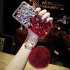 For Apple 15plus Mobile Phone Case Trendy Rhinestone for IPhone16 Hairball 17 Creative Max Women's Model 11pro Trendy