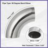 1 Pcs OD 1" 90 Degree 12mm Thickness Bend Tube Exhaust Elbow Pipe for Cars