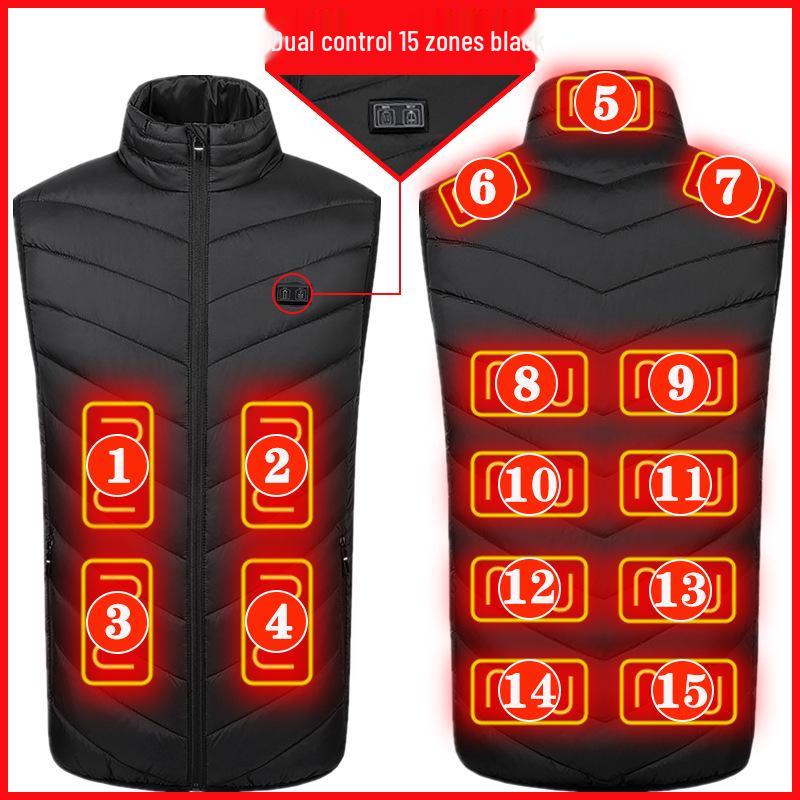 Men's Smart Heated Vest: Full Body Electric Heating with Constant Temperature
