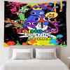Custom Name Rainbow Friends Print Tapestry, Backdrop, Easy Setup, Ideal for Bedroom, Office & Living Room, with Aesthetic Wall Hanging Decor.