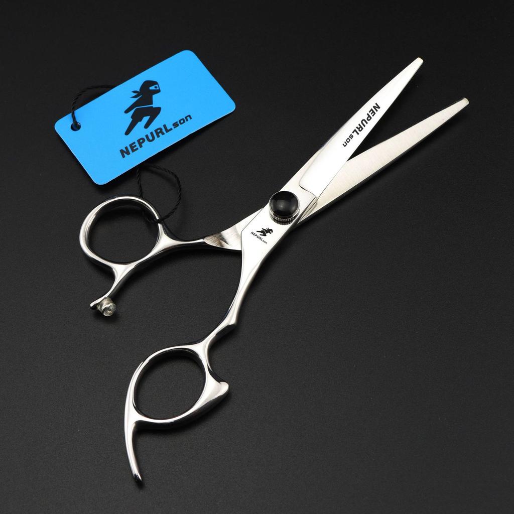 6.0 Inch, Nepson Black Gem Model, Hair Scissors, Bangs Scissors, Flat Scissors