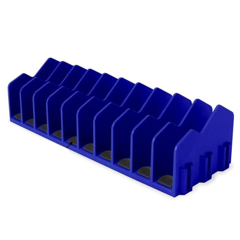 

10-Slot Plier Organizer Rack Plier Holder Cutter Organizers with Non-Slip Rubber Base синій