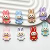Cartoon Resin Rabbit Ear Plush DIY Accessories: Cream Glue, Phone Case, Fridge Sticker, Shoe Buckle, Hair Clip.