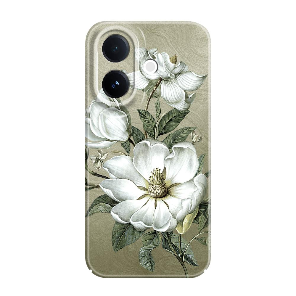 Gorgeous Magnolia Phone Case For VIVO V60 V50 V40 Lite V27 V25 V23 V23E V20 Pro 4G 5G Film Hard Cover
