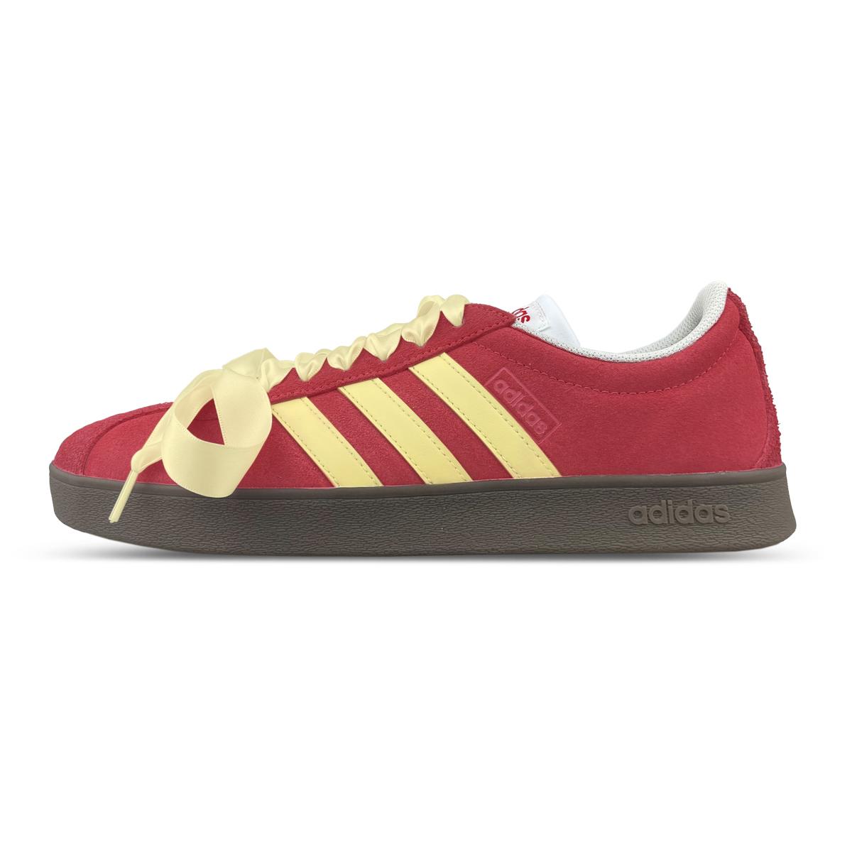 

Adidas Neo VL Court 2.0 Slip Resistant Low top Skateboard Shoes Unisex Red Yellow HQ1802(Team652-ad) 35⅔
