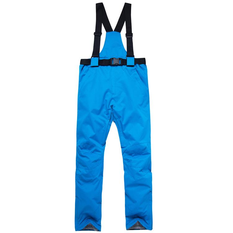 Unisex Winter Ski Bibs: Warm, Thickened Cotton Pants for Outdoor Couples
